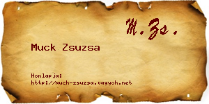 Muck Zsuzsa névjegykártya