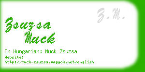 zsuzsa muck business card